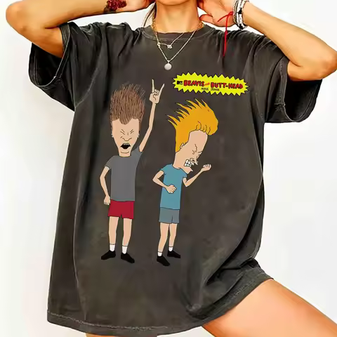 MTV Beavis and Butthead Throwback 90s Shirt, Music Television Logo Tee, MTV Cartoon Shirt, 90s MTV T