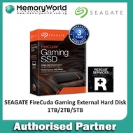 SEAGATE NEW FireCuda Gaming External Hard Drive / Hard Disk / HDD, 1TB/2TB/5TB. SEAGATE Singapore Local 3 Years Warranty