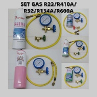 (REFRIGERANT GAS SET ) R22/ R134A/R600A/R32/R410A AIRCOND FRIDGE NEW MODEL TOPUP GAS COMPRESSOR MOTO