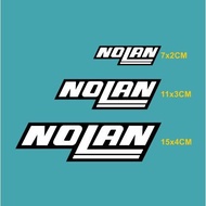 Nolan Helmet Logo Cutting Sticker White Black List Single Helmet Sticker