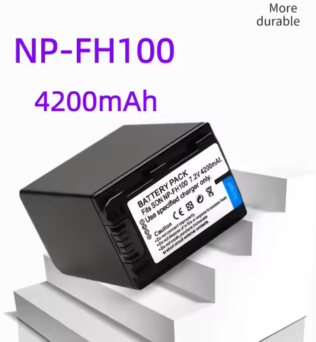 4200mAh NP-FH100 NP FH100 Camera Battery or Charger For Sony CR-DVD405 407E 408 410E 450 602E 650E D