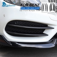 Air knife for Mercedes Benz C Class W205 C200L C180 C300 Car Front Bumper Lip Diffuser Splitter Fins