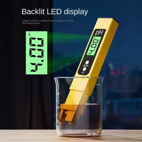0.01 High Precision Digital PH Meter 0-14 Range Water Tester Pen for Aquarium Pool Water