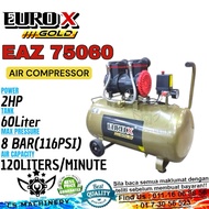 Eurox Gold EAZ-75060 💥 EAZ 75060 refers to an oil-less air compressor model manufactured by EUROX