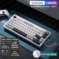 TYJKO Langtu คีย์บอร์ดแบบกลไกไร้สาย Lt75 Lt84 80คีย์บลูทูธสำหรับเล่นเกม2.4G คีย์บอร์ดแบบมีสาย RGB Ho