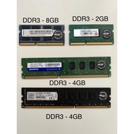 DDR3 SODIMM LAPTOP DESKTOP RAM 2GB 4GB 8GB