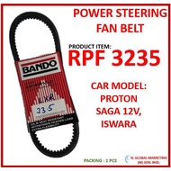 BANDO FAN BELT RPF 3235 FOR PROTON ISWARA,SAGA 12V - POWER STEERING BELT