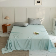 【A CUTE】 Solid color 1 piece Lyocell Tencel bed sheet single piece summer nude sleeping ice silk
