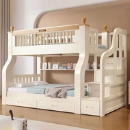 {Sg Sales} Double Decker Bed Frame Double Bed Loft Bed Wooden Bunk Bed Bunk Bed Bunk Bed Multi-Functional Height-Adjustable Bed Multi-functional Kids Bed Frame With Storage