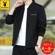 jaket lelaki Jaket Playboy lelaki musim bunga dan musim luruh 2025 jaket lelaki kolar besbol baru ka