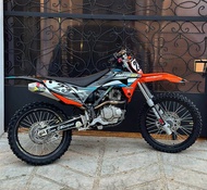 Desain Decal stiker KLX Gordon Orange - list stiker motif terbaru trail