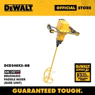DEWALT DCD240X2-GB 54XR Paddle Mixer c/w 2 unit 9.0AH Battery & 1 unit Charger (Pengadun Dayung)