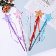 5pcs/Set Princess Magic Wand Set, Shiny Star Fairy Wands, Party Favor Gifts, Made Of PVC - Ideal For