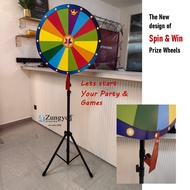 Spin & Win Party Games Wheel Of Fortune Prize Wheels 60cm diameter board Spin Wheel