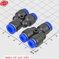 [5 Pieces]- PW8-6 Electronic 8mm to 6-6mm Tube Y-shaped Pneumatic Connector 886