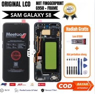 Lcd Original Samsung Galaxy S8 ( S950 ) Not Finggerprint Original Meeto + Frame Gratis lem obeng