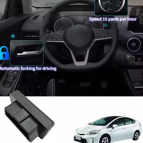 For Toyota Prius 3th 4th 2009 - 2019 Car Automatic OBD Door Speed Lock Unlock Device Module Plug and