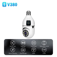 【ซื้อ1แถม1】กล้องวงจรปิด V380 Pro 8MP CCTV 8ล้านพิกเซล Outdoor wifi IP Camera หน้าจอคู่ Color Full HD