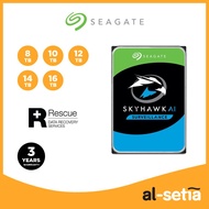 Seagate Skyhawk AI 16TB / 14TB / 12TB / 10TB / 8TB 3.5" HDD Surveillance NVR Hard Drive SATA 7200RPM Internal Hard Disk