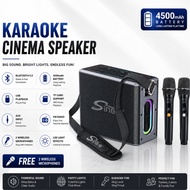 Wireless Bluetooth Karaoke Speaker 40W-60W Portable Party Speaker Super Bass RGB LED with Dual Wirel