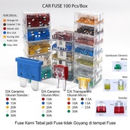 FUSE FUSE/ MICRO SIZE CAR AND MOTORCYCLE FUSE/ MINI/ STANDARD/ 100PCS (1 BOX)