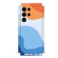 3M Full Cover Decal Skin for Samsung galaxy S23 S22 S24 Ultra A52 A52s 5G Simple Color Back Film Pro