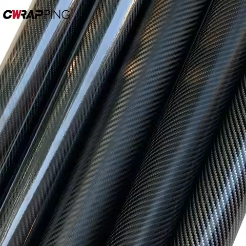 Carbon Fiber 2D 3D 4D 5D 6D 9D Black Vinyl Wrap for Car Wrapping Sticker DIY Motorcycle Sticker for 