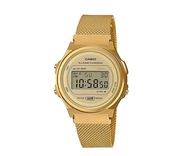 นาฬิกาข้อมือ Casio รุ่น A171WEMG-9A นาฬิกา สีทอง ดิจิตอล สายสแตนเลส ของแท้ 100% ประกันศูนย์เซนทรัล 1 ปี