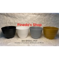 8x7 BIG SPIRAL POT/PASO/PLASTIC POT/INDOOR POT/ OUTDOOR POT/ LALAGYAN NG HALAMAN/POTS -Pineda's Shop