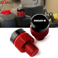 Motorcycle Mirror Hole Plug Screw 10mm*2 For Ducati Monster 821 696 795 797 Multistrada 950 1100 1260 1200 Scrambler 400 800 1100 icon