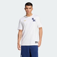 adidas ฟุตบอล เสื้อยืด Real Madrid VRCT ผู้ชาย สีขาว JL6116
