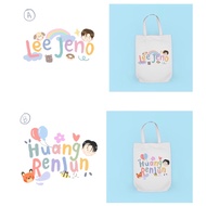 Tote Bag Kanvas & Rajut Cute dan Bergambar Nama Member NCT Dream / SM Entertaiment