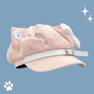 （精品）Hat Japanese Style yk Cat Ears Beret hat Female Two-Dimensional Asian Culture S//9.8✪