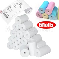 5/1 Rolls Thermal Printer Paper / Colorful Color Paper for Mini Printer / Portable Pocket   Printer Notes Sticker / Self-adhesive Label Paper Photo Paper /