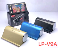 LP v9A New Design Boombox Double Speaker Small Rechargeable Speaker With Phone Holder Wireless Outdo