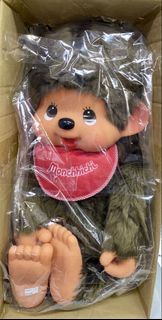 C1629-1 Sekiguchi 經典毛絨 Monchhichi 夢奇奇 蒙奇奇 2L BOY 坐姿22吋高