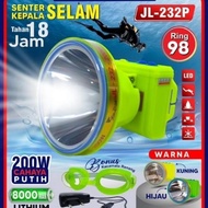 Senter Kepala Selam 250W JINLONG JL-232P Headlamp Diving Cahaya Putih Super Terang
