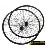 Wheelset 26 Inch MTB Bike Federal Etrto 559 Rims Alloy Araya VP21 Black Single Wall Hole 36 Hole