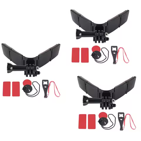 3X TUYU Motorcycle Helmet Chin Mount Holder Kit For Gopro Hero 9 8 7 6 Action Camera Accessories