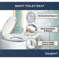 *SG READY STOCK* AQUAPERL- Bidet Toilet Seat Cover NON ELECTRICAL *DUAL NOZZLE*