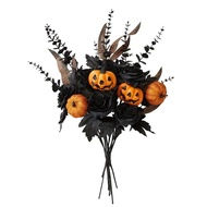 Halloween Exclusive Shipping From Taiwan Artificial Grimace Pumpkin Handle Bundle Christmas Black Ro