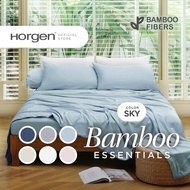 (Fitted Sheet Set or Quilt Cover) Horgen Bamboo Essentials 100% Bamboo 1400TC Fitted Bedsheet and Pi