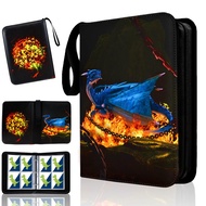 Dudoct Pokemon Card Binder, Blue, 400 Pockets, Waterproof with Handle & Zipper, Collectible Cards Ho