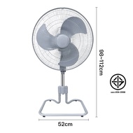 FCF พัดลมเทอร์โบ 18 นิ้ว สไลด์ขึ้นลงได้ โครงเหล็ก ใบพัดอลูมิเนียม ส่ายได้ แรงลม 3 ระดับ ตั้งพื้น