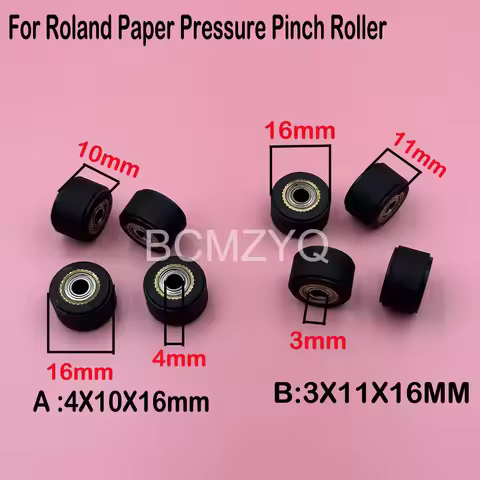 3PCS Roland VP540 Cutter Plotter Paper Pressure Pinch Roller for Roland GX-24 GX-500 GS24 GR540 Rubb