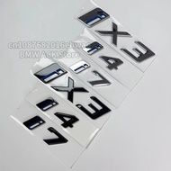 Suitable for BMW ix3 i4 i7 Rear Badge Emblems Logo M50 M60 M70L Letter Sticker Car Accessories