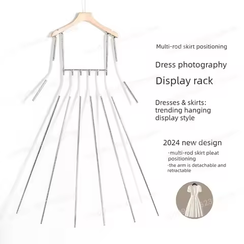 Telescopic Photo Prop Hangers, Invisible Clothing Hangers for Photography Studio & Display