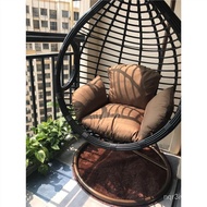 W-8&amp; Rocking Chair Single Hanging Chair Thick Rattan Hanging Basket Chair Indoor Swing Rattan Chair Balcony Outdoor Home