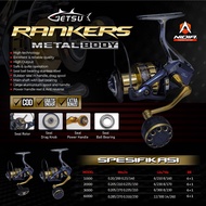 Reel POWER HANDLE Fishing REEL METAL BODY GETSU RANKERS 1000 | 2000 | 3000 | 6000 | Bb 6+1 POWER HANDLE