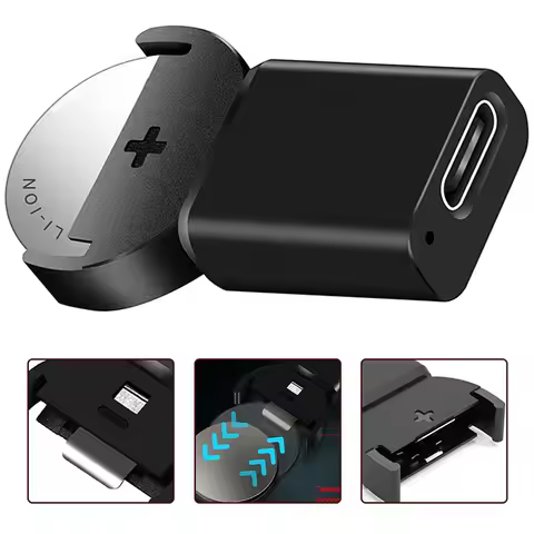 New USB Type C Plug Lithium 2032 Battery Adapter For LIR2032 LIR2025 ML2032 ML2025 CR2032 Coin Butto